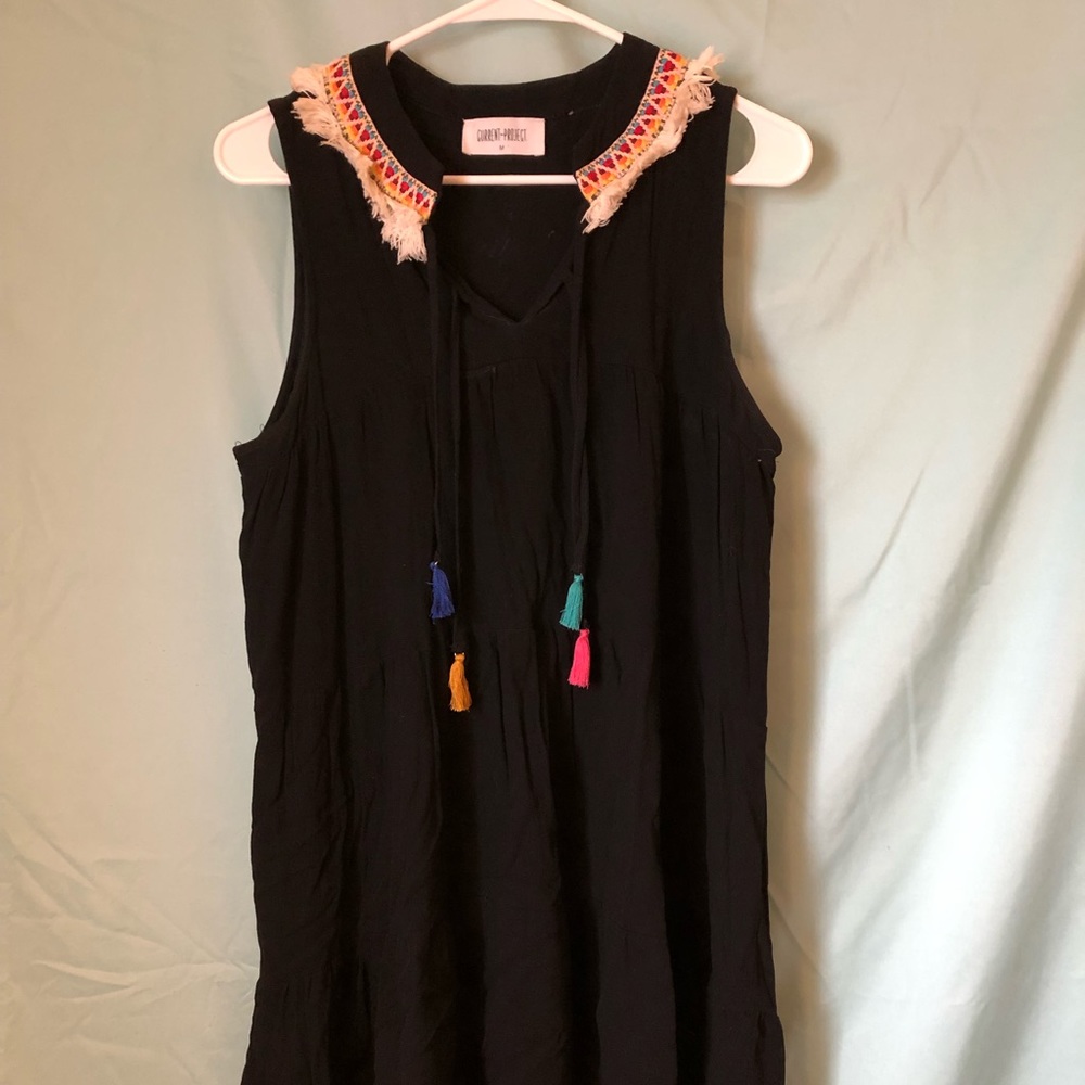 Flowy Long Shift shirt or short dress: Size M: Brand Current Project
